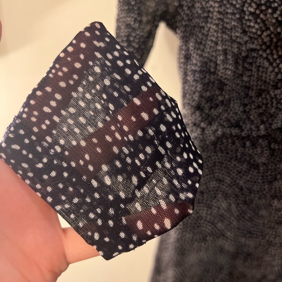 Esprit Collection Navy and White Polka Dot Dress M - Picture 6 of 9